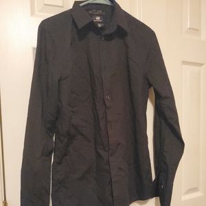 Black button down shirt